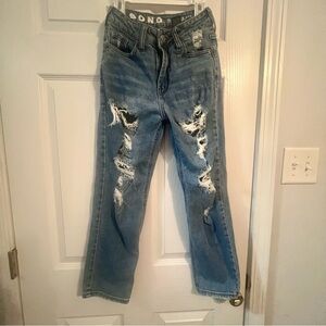 S.O.N.G Timeless Fit Distressed Jeans Size 00 / 23 High Rise